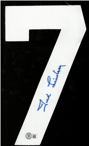 Ted Lindsay Autographed Jersey Number