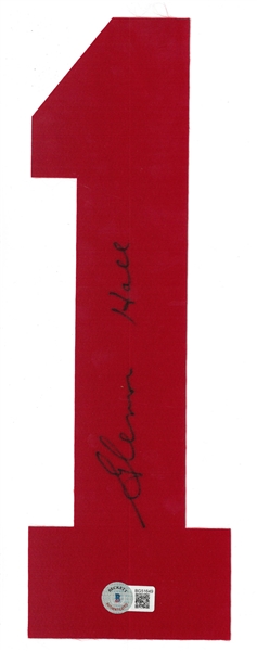 Glenn Hall Autographed Jersey Number