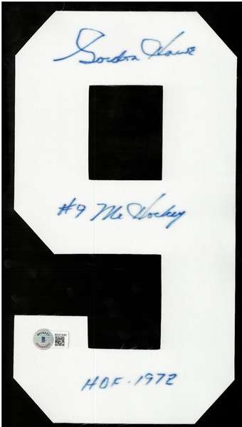 Gordie Howe Autographed Jersey Number