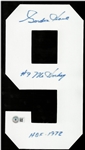 Gordie Howe Autographed Jersey Number