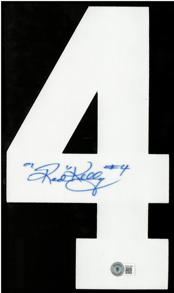 Red Kelly Autographed Jersey Number