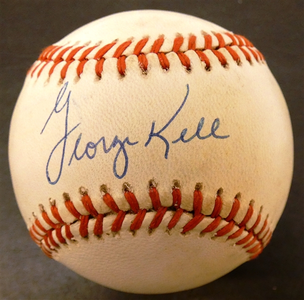 George Kell Autographed Baseball