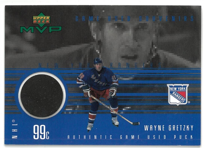 Lot Detail Wayne Gretzky Upper Deck Puck Card