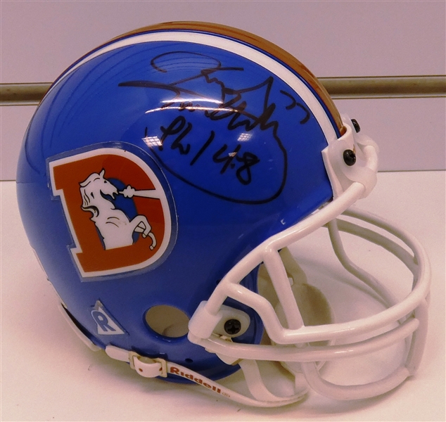 Karl Mecklenberg Autographed Broncos Mini Helmet