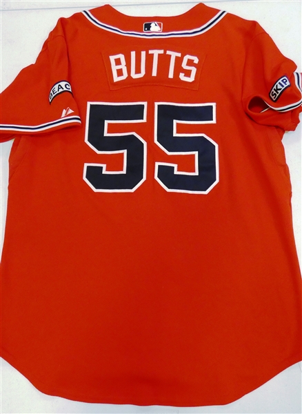 Alan Butts 2008 Atlanta Braves Game Worn Jersey