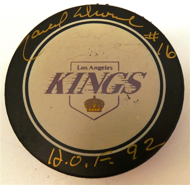 Marcel Dionne Autographed Kings Puck