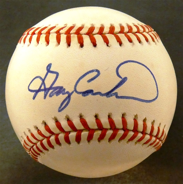 Gary Carter Autographed Baseball