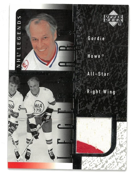 Gordie Howe Upper Deck Jersey Card