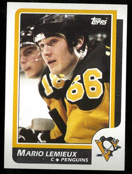 Mario Lemieux 1986/87 Topps Card