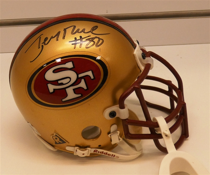 Jerry Rice Autographed 49ers Mini Helmet