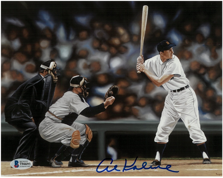 Al Kaline Autographed 8x10 Horizontal