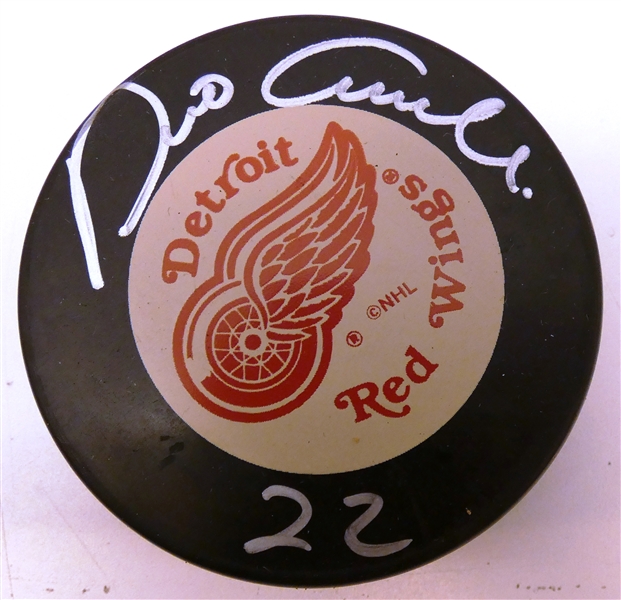 Dino Ciccarelli Autographed Red Wings Puck