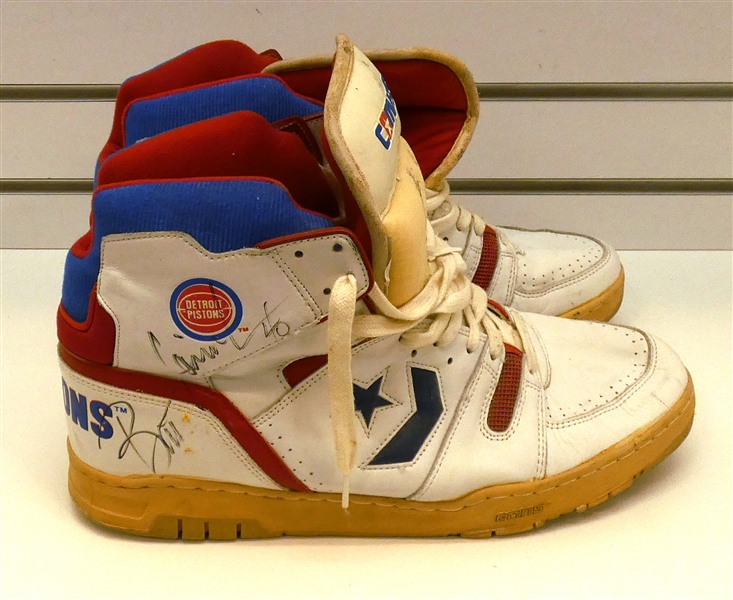 Bill Laimbeer Game Worn & Autographed Shoes