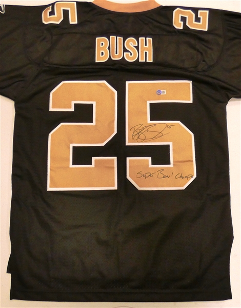 Reggie Bush Autographed Saints Jersey