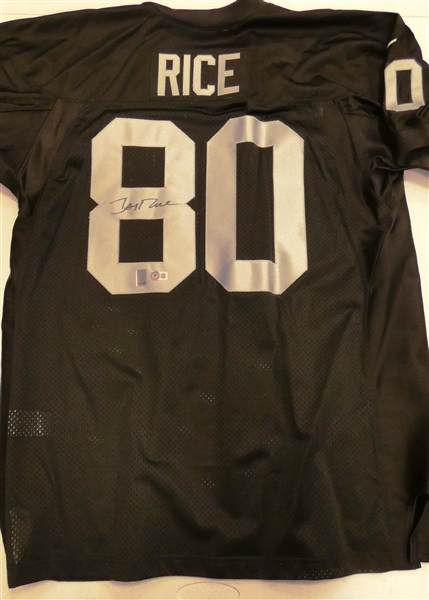 Jerry Rice Autographed Raiders Jersey