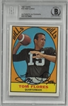 Tom Flores Autographed 1967 Topps