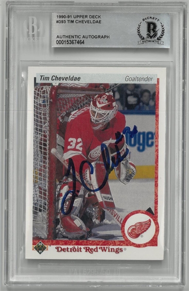 Tim Cheveldae Autographed 1990/91 Upper Deck