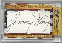 Rosemary DeCamp Autographed Cut Card