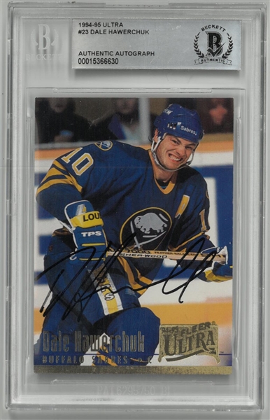 Dale Hawerchuk Autographed 1994/95 Ultra