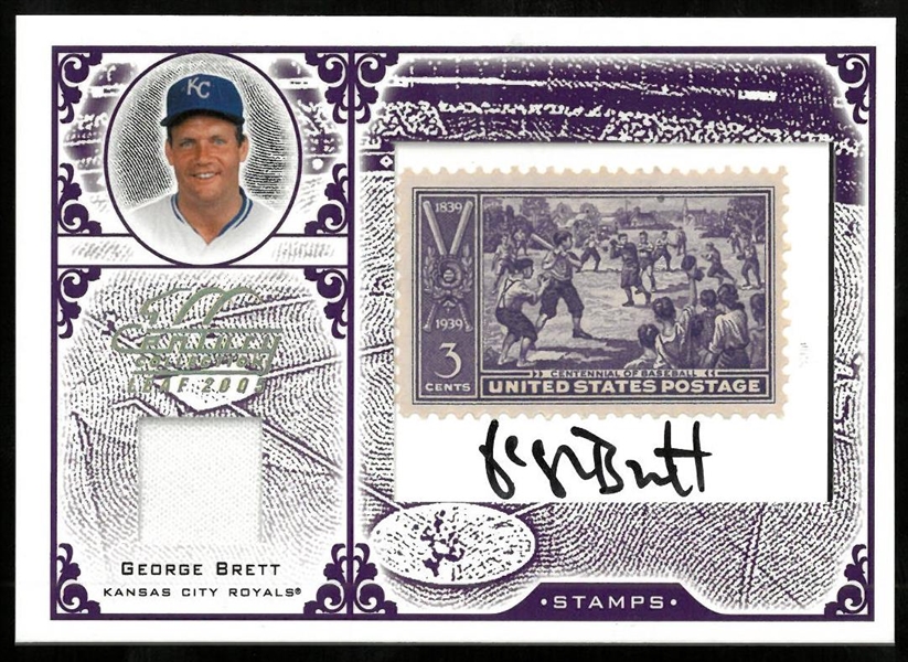 George Brett Autographed #4/5 2005 Century Collection