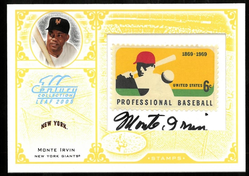 Monte Irvin Autographed 2005 Century Collection
