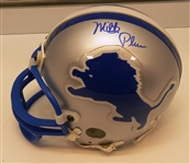 Milt Plum Autographed Lions Mini Helmet