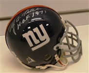 Y.A. Tittle Autographed Giants Mini Helmet