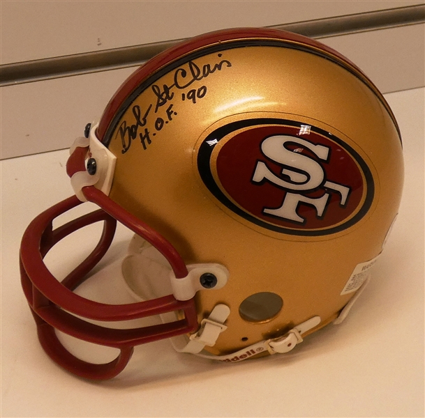 Bob St. Clair Autographed 49ers Mini Helmet