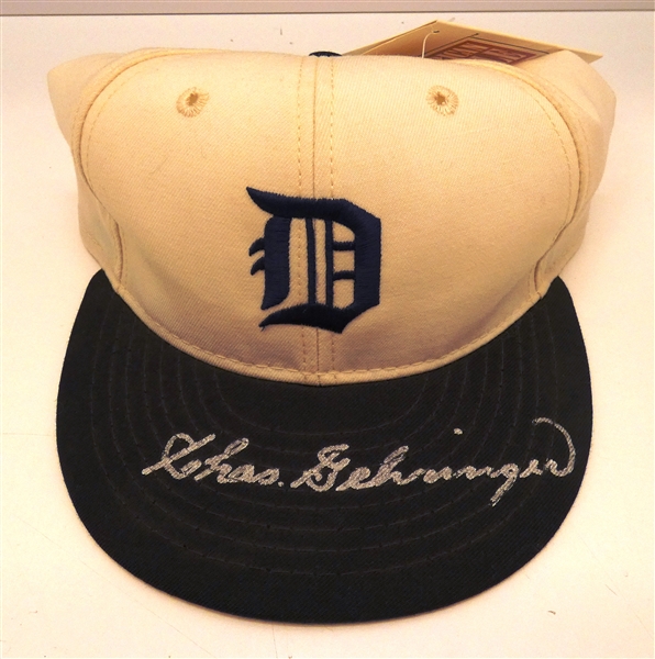 Charlie Gehringer Autographed Tigers Hat