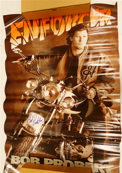 Bob Probert Autographed Enforcer Poster