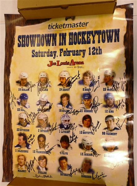 Toronto Maple Leafs Alumni Autographed Poster