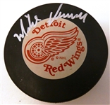 Mike Vernon Autographed Red Wings Puck