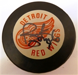 Rick Zombo Autographed Red Wings Puck