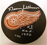 Norm Ullman Autographed Red Wings Puck