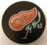 Jimmy Howard Autographed Red Wings Puck