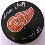 Enio Sclisizzi Autographed Red Wings Puck