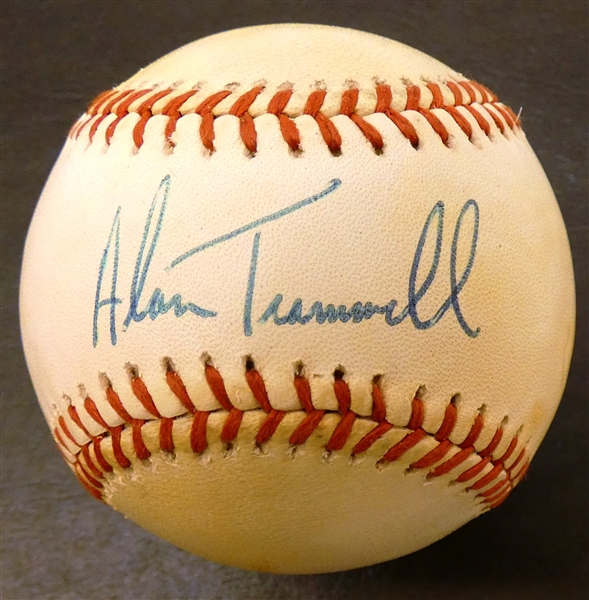 Alan Trammell Autographed Baseball