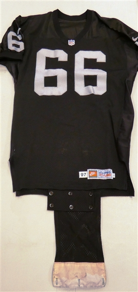 Curtis Whitley Game Used Raiders Jersey