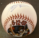 Justin Verlander Autographed Hand Painted Baseball