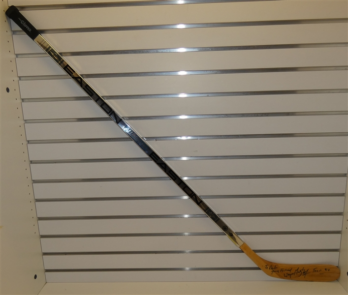 Wayne Gretzky Autographed Inscribed Easton Aluminum Stick