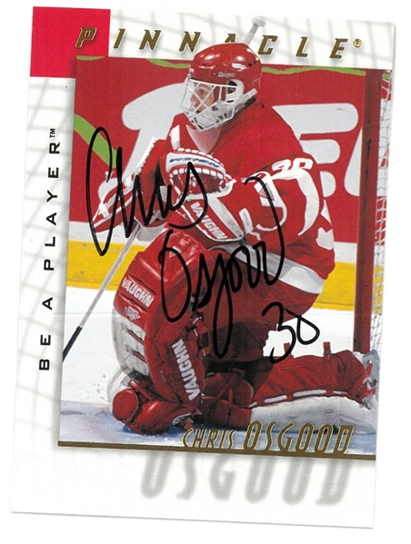 Chris Osgood Autographed Be a Player