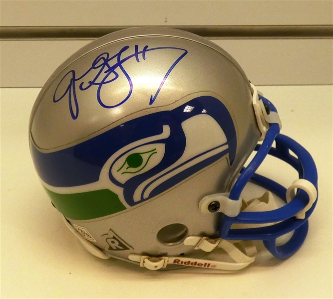 Joey Galloway Autographed Seahawks Mini Helmet