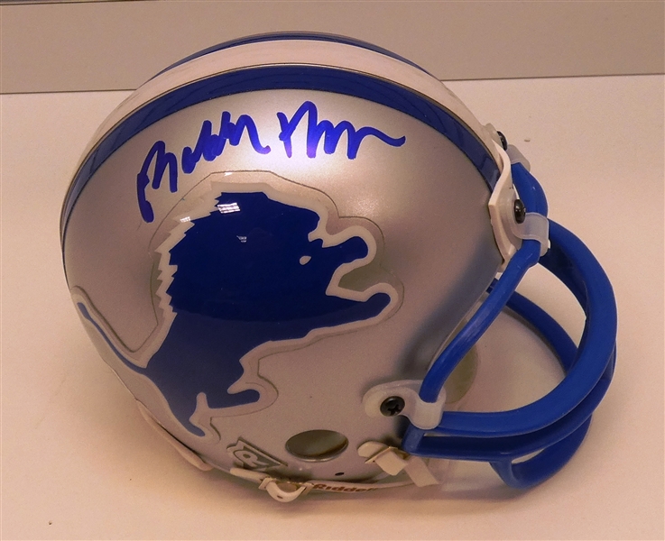 Bobby Ross Autographed Lions Mini Helmet