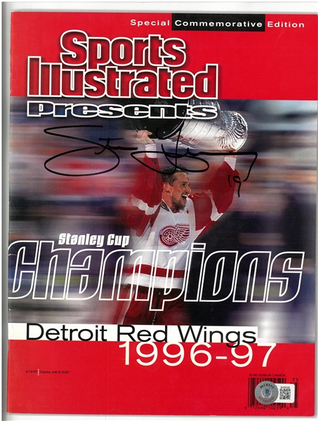 Steve Yzerman Autographed 1997 Sports Illustrated