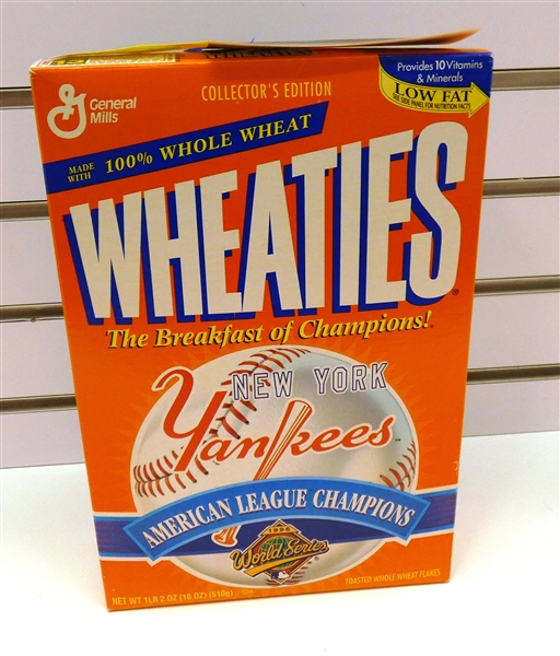 Derek Jeter Autographed Wheaties Box