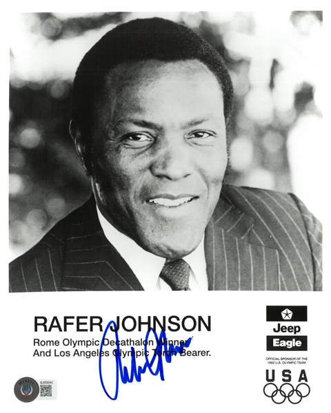 Rafer Johnson Autographed 8x10