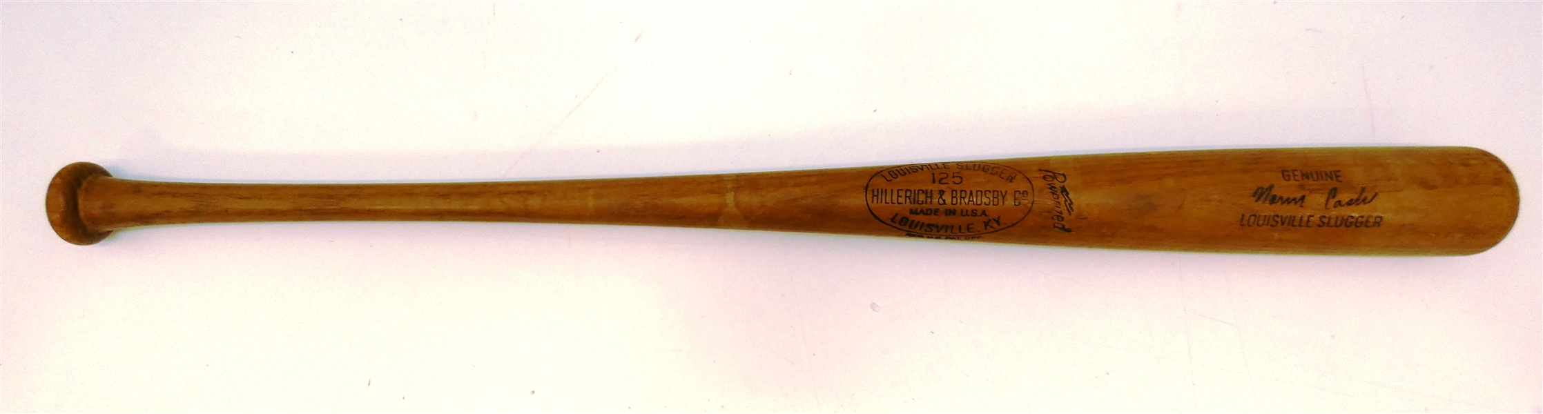 Norm Cash Game Used 1964 Louisville Slugger Bat