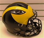 Aidan Hutchinson Autographed Michigan Full Size Replica Helmet