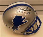 Chris Spielman Autographed Lions Full Size Replica Helmet