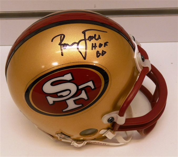 Ronnie Lott Autographed 49ers Mini Helmet